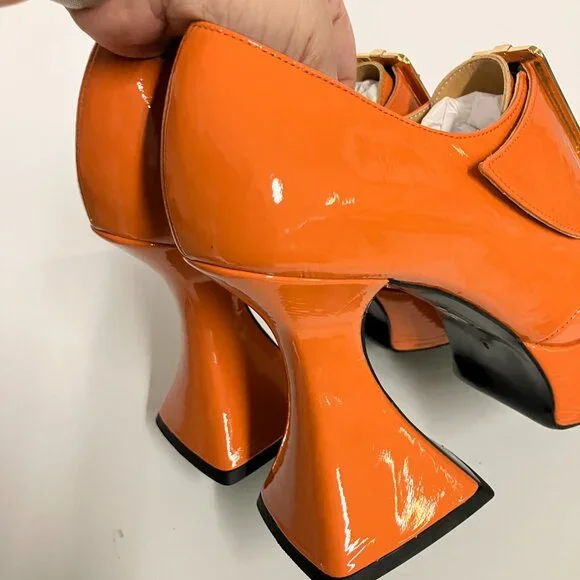 *BRAND NEW!* Fluevog 2020 Mega Munster ORIGINAL, Orange, Size 9 (best for 8.5)! - Picture 6 of 11